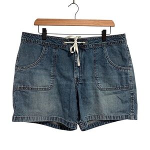 Old Navy Vintage Y2K Women’s Blue Jean Shorts with Drawstring